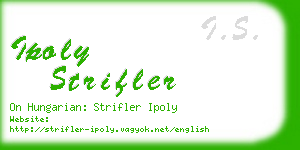 ipoly strifler business card